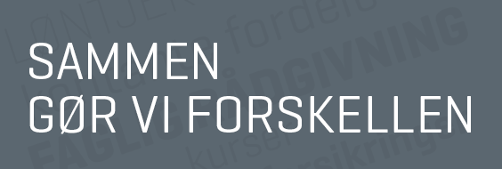 Topfrise med slogan - Sammen gør vi forskellen